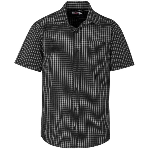 Mens Short Sleeve Aston Shirt Black